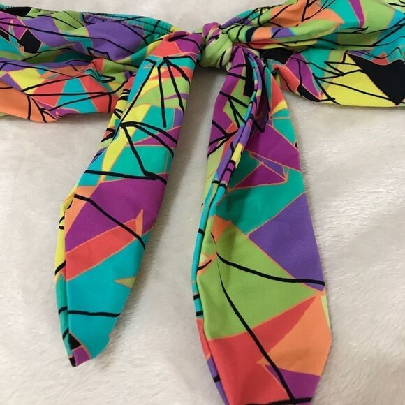 Tavik Swimwear Retro Geometric Bandeau‎ Top - Picture 1 of 6